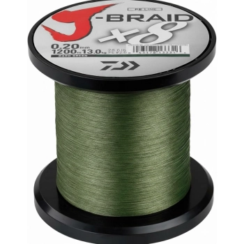 Plecionka Daiwa J-Braid X8 1500 m / 0.20 mm / Dark Green Plecionka Daiwa J-Braid X8 1500 m / 0.20 mm / Dark Green