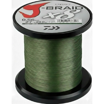 Plecionka Daiwa J-Braid X8 1500 m / 0.56 mm / Dark Green Plecionka Daiwa J-Braid X8 1500 m / 0.56 mm / Dark Green
